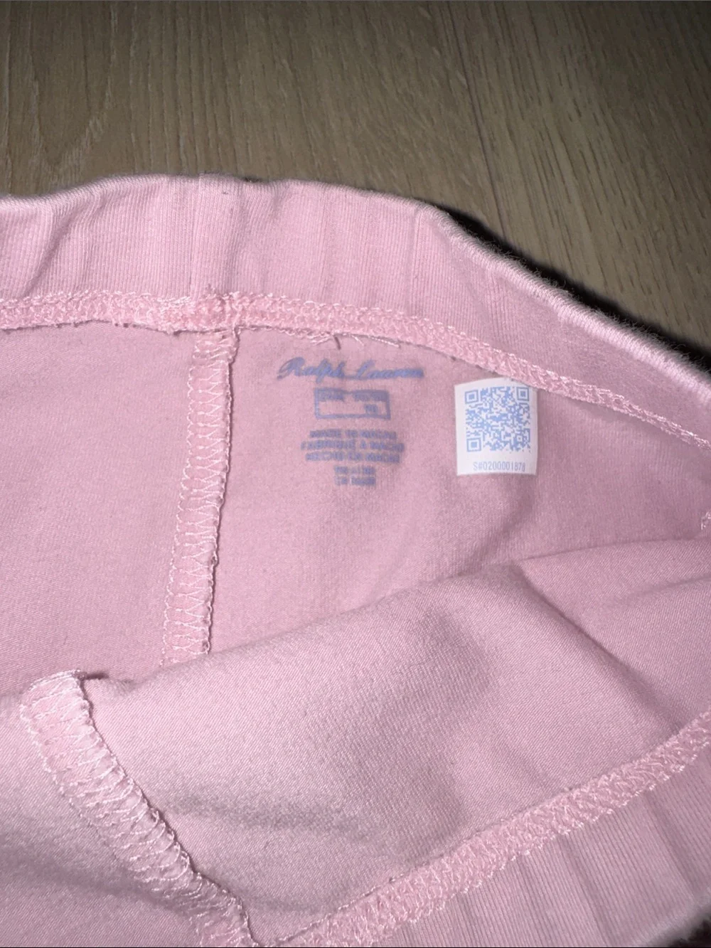 Ralph Lauren Light Pink Girls' Stretch Leggings